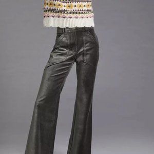 Anthropologie MAEVE velvet bootcut trousers size 0 NWOT